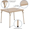 image:imageFlash Furniture Mindy Kids Navy 5 Piece Folding Table and Chair SetTan