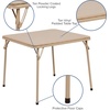 image:imageFlash Furniture Mindy Kids Navy 5 Piece Folding Table and Chair SetTan
