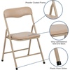 image:imageFlash Furniture Mindy Kids Navy 5 Piece Folding Table and Chair SetTan