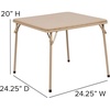image:imageFlash Furniture Mindy Kids Navy 5 Piece Folding Table and Chair SetTan