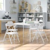 image:imageFlash Furniture Mindy Kids Navy 5 Piece Folding Table and Chair SetWhite