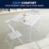 image:imageFlash Furniture Mindy Kids Navy 5 Piece Folding Table and Chair SetWhite