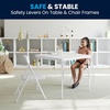 image:imageFlash Furniture Mindy Kids Navy 5 Piece Folding Table and Chair SetWhite