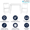 image:imageFlash Furniture Mindy Kids Navy 5 Piece Folding Table and Chair SetWhite