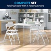 image:imageFlash Furniture Mindy Kids Navy 5 Piece Folding Table and Chair SetWhite