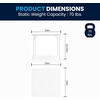 image:imageFlash Furniture Mindy Kids Navy 5 Piece Folding Table and Chair SetWhite