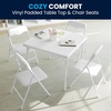 image:imageFlash Furniture Mindy Kids Navy 5 Piece Folding Table and Chair SetWhite