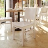 image:imageFlash Furniture Naples Commercial Solid Wood Dining Chair Curved Backrest Sturdy Mortise and Tenon Construction Antique WhiteAntique White