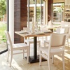 image:imageFlash Furniture Naples Commercial Solid Wood Dining Chair Curved Backrest Sturdy Mortise and Tenon Construction Antique WhiteAntique White