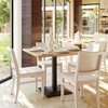 image:imageFlash Furniture Naples Commercial Solid Wood Dining Chair Curved Backrest Sturdy Mortise and Tenon Construction Antique WhiteAntique White