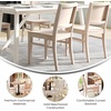 image:imageFlash Furniture Naples Commercial Solid Wood Dining Chair Curved Backrest Sturdy Mortise and Tenon Construction Antique WhiteAntique White