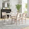 image:imageFlash Furniture Naples Commercial Solid Wood Dining Chair Curved Backrest Sturdy Mortise and Tenon Construction Antique WhiteAntique White