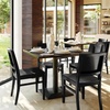 image:imageFlash Furniture Naples Commercial Solid Wood Dining Chair Curved Backrest Sturdy Mortise and Tenon Construction Antique WhiteBlack