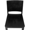 image:imageFlash Furniture Naples Commercial Solid Wood Dining Chair Curved Backrest Sturdy Mortise and Tenon Construction Antique WhiteBlack