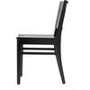 image:imageFlash Furniture Naples Commercial Solid Wood Dining Chair Curved Backrest Sturdy Mortise and Tenon Construction Antique WhiteBlack
