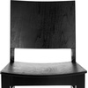 image:imageFlash Furniture Naples Commercial Solid Wood Dining Chair Curved Backrest Sturdy Mortise and Tenon Construction Antique WhiteBlack