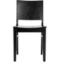 image:imageFlash Furniture Naples Commercial Solid Wood Dining Chair Curved Backrest Sturdy Mortise and Tenon Construction Antique WhiteBlack