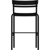 image:imageFlash Furniture Nash Commercial Grade Steel Stack Stool IndoorOutdoor Bar Stool with 2 Slat Back Set of 2 RedBlack