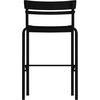 image:imageFlash Furniture Nash Commercial Grade Steel Stack Stool IndoorOutdoor Bar Stool with 2 Slat Back Set of 2 RedBlack