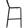image:imageFlash Furniture Nash Commercial Grade Steel Stack Stool IndoorOutdoor Bar Stool with 2 Slat Back Set of 2 RedBlack