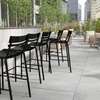 image:imageFlash Furniture Nash Commercial Grade Steel Stack Stool IndoorOutdoor Bar Stool with 2 Slat Back Set of 2 RedBlack