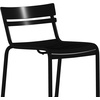 image:imageFlash Furniture Nash Commercial Grade Steel Stack Stool IndoorOutdoor Bar Stool with 2 Slat Back Set of 2 RedBlack