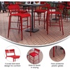 image:imageFlash Furniture Nash Commercial Grade Steel Stack Stool IndoorOutdoor Bar Stool with 2 Slat Back Set of 2 RedRed