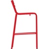 image:imageFlash Furniture Nash Commercial Grade Steel Stack Stool IndoorOutdoor Bar Stool with 2 Slat Back Set of 2 RedRed