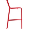 image:imageFlash Furniture Nash Commercial Grade Steel Stack Stool IndoorOutdoor Bar Stool with 2 Slat Back Set of 2 RedRed