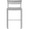 image:imageFlash Furniture Nash Commercial Grade Steel Stack Stool IndoorOutdoor Bar Stool with 2 Slat Back Set of 2 RedSilver