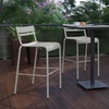 image:imageFlash Furniture Nash Commercial Grade Steel Stack Stool IndoorOutdoor Bar Stool with 2 Slat Back Set of 2 RedSilver
