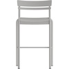 image:imageFlash Furniture Nash Commercial Grade Steel Stack Stool IndoorOutdoor Bar Stool with 2 Slat Back Set of 2 RedSilver