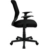image:imageFlash Furniture Norris MidBack Mesh Tapered Back Swivel Task Office Chair with TArms Ergonomic Padded Mesh Swivel Computer Chair Black