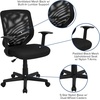 image:imageFlash Furniture Norris MidBack Mesh Tapered Back Swivel Task Office Chair with TArms Ergonomic Padded Mesh Swivel Computer Chair Black