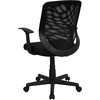 image:imageFlash Furniture Norris MidBack Mesh Tapered Back Swivel Task Office Chair with TArms Ergonomic Padded Mesh Swivel Computer Chair Black