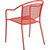 image:imageFlash Furniture Oia Commercial Grade 5 Pack Coral IndoorOutdoor Steel Patio Arm Chair with Round BackCoral