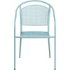 image:imageFlash Furniture Oia Commercial Grade 5 Pack Coral IndoorOutdoor Steel Patio Arm Chair with Round BackSky Blue