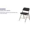 image:imageFlash Furniture Pack of 4 HERCULES Series Premium Curved Triple Braced amp Double Hinged Black PinDot Fabric Metal Folding ChairBlack