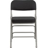 image:imageFlash Furniture Pack of 4 HERCULES Series Premium Curved Triple Braced amp Double Hinged Black PinDot Fabric Metal Folding ChairBlack