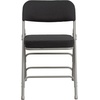 image:imageFlash Furniture Pack of 4 HERCULES Series Premium Curved Triple Braced amp Double Hinged Black PinDot Fabric Metal Folding ChairBlack