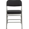 image:imageFlash Furniture Pack of 4 HERCULES Series Premium Curved Triple Braced amp Double Hinged Black PinDot Fabric Metal Folding ChairBlack