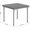 image:imageFlash Furniture Paige 24x24 Kids Folding Table with Locking Legs Commercial Grade Table Recommended for Ages 24 in Granite GrayGranite Gray