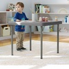 image:imageFlash Furniture Paige 24x24 Kids Folding Table with Locking Legs Commercial Grade Table Recommended for Ages 24 in Granite GrayGranite Gray
