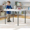 image:imageFlash Furniture Paige 24x24 Kids Folding Table with Locking Legs Commercial Grade Table Recommended for Ages 24 in Granite GrayGranite White