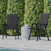 image:imageFlash Furniture Paladin Black Outdoor Folding Patio Sling Chair with Black Frame 2 PackBlack