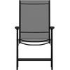 image:imageFlash Furniture Paladin Black Outdoor Folding Patio Sling Chair with Black Frame 2 PackBlack