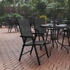 image:imageFlash Furniture Paladin Black Outdoor Folding Patio Sling Chair with Black Frame 2 PackBlack