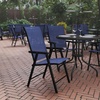 image:imageFlash Furniture Paladin Black Outdoor Folding Patio Sling Chair with Black Frame 2 PackNavy