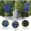 image:imageFlash Furniture Paladin Black Outdoor Folding Patio Sling Chair with Black Frame 2 PackNavy