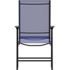 image:imageFlash Furniture Paladin Black Outdoor Folding Patio Sling Chair with Black Frame 2 PackNavy